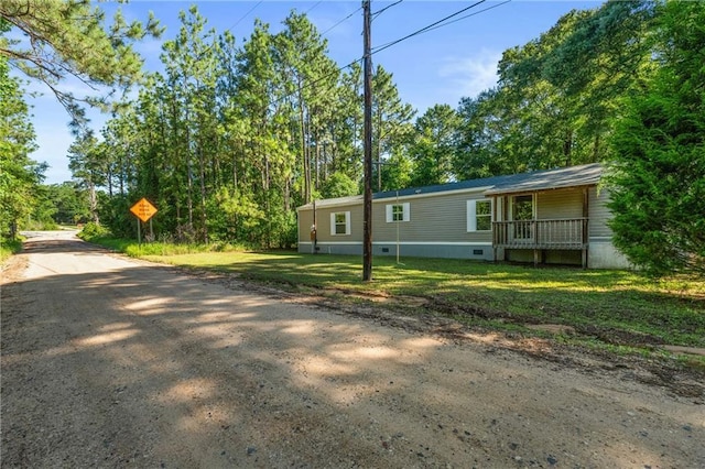 6550 Oak Grove Rd, Eight Mile, AL 36613 - view of property exterior with a lawn and covered porch