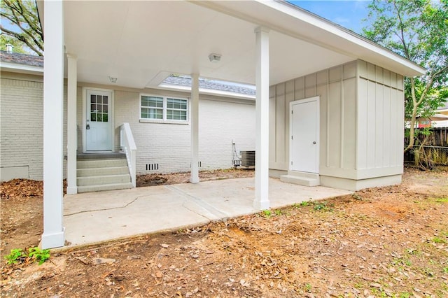 exterior space with central AC unit