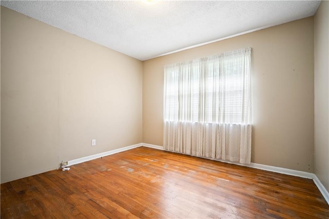 17714 Horseneck Rd, Bay Minette, AL 36507 - unfurnished room with baseboards, wood-type flooring, and a textured ceiling