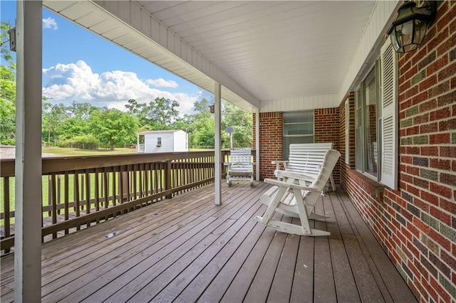 17714 Horseneck Rd, Bay Minette, AL 36507 - view of wooden terrace