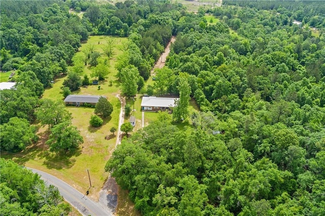 17714 Horseneck Rd, Bay Minette, AL 36507 - birds eye view of property with a wooded view