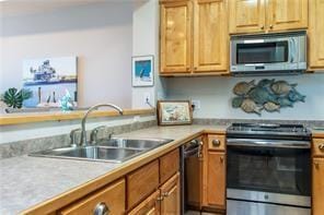 kitchen featuring sink and stainless steel appliances