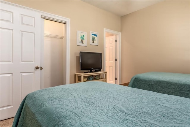 bedroom with a closet