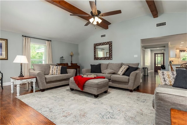 11375 Wacker Dr, Theodore, AL 36582 - living room with wood finished floors and a ceiling fan