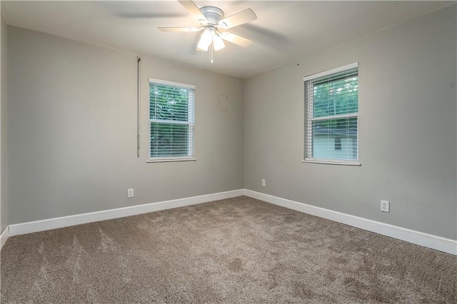 11375 Wacker Dr, Theodore, AL 36582 - unfurnished room featuring carpet and a ceiling fan
