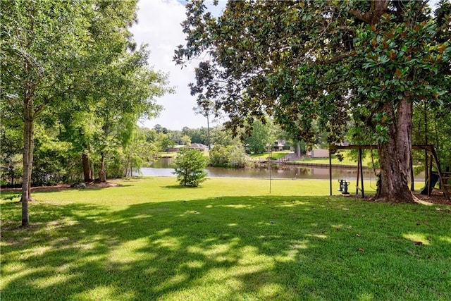 11375 Wacker Dr, Theodore, AL 36582 - view of grassy yard with a water view
