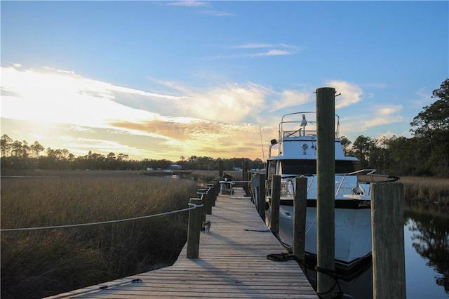 view of dock