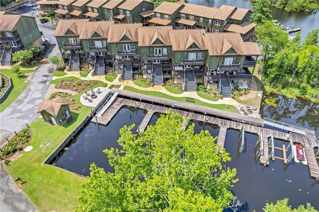 311 Magnolia Ave Unit 54, Satsuma, AL 36572 - aerial view of residential area featuring a large body of water