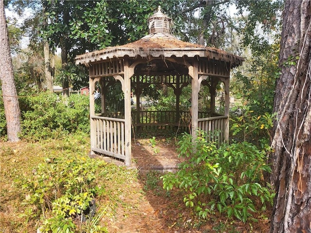 surrounding community with a gazebo