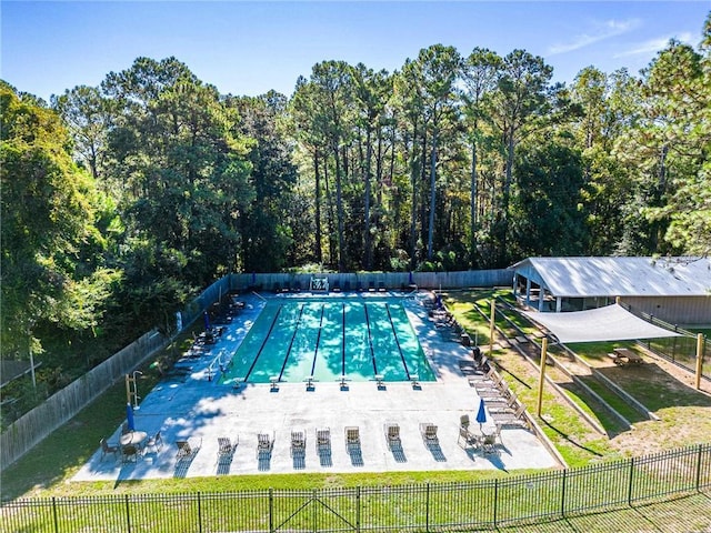 view of pool