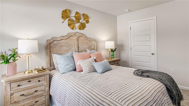 bedroom featuring carpet floors