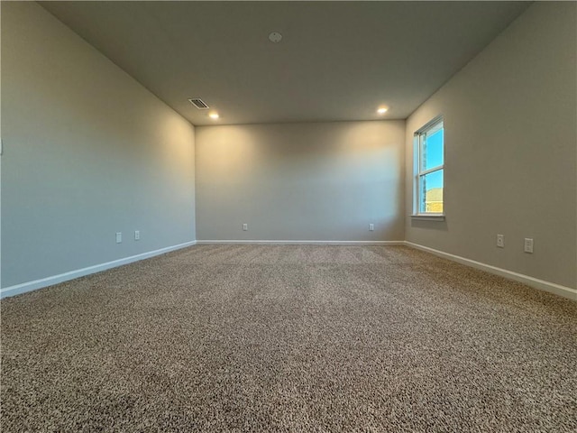 empty room with carpet floors