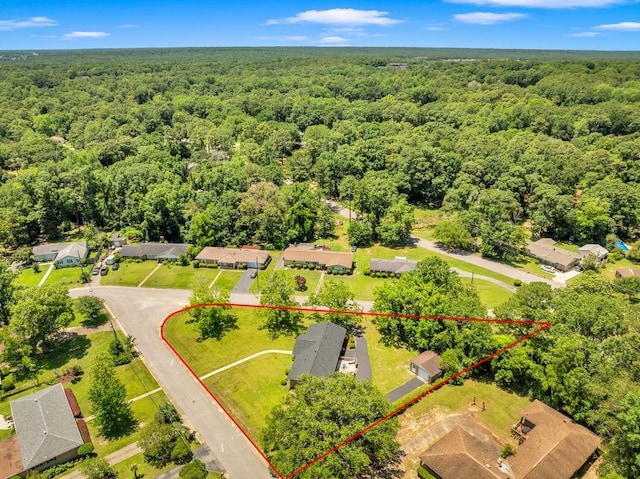 8705 Floyd Crabtree Way, Semmes, AL 36575 - aerial view of residential area with property boundaries highlighted