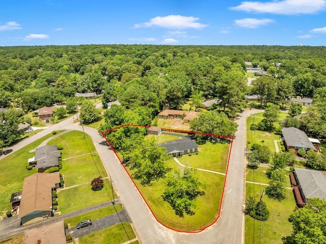 8705 Floyd Crabtree Way, Semmes, AL 36575 - aerial perspective of suburban area with property boundaries highlighted