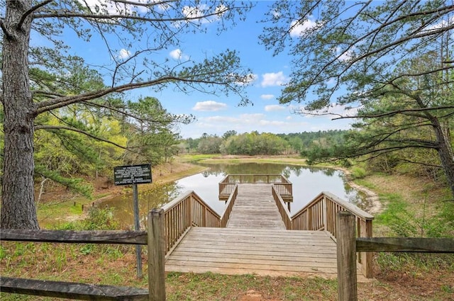 7180 Cannon Ball Cir, Bay Minette, AL 36507 - view of dock with a water view