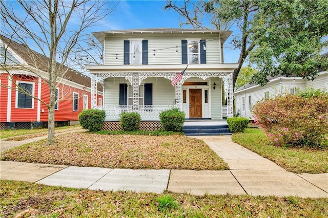 view of front of house with a porch