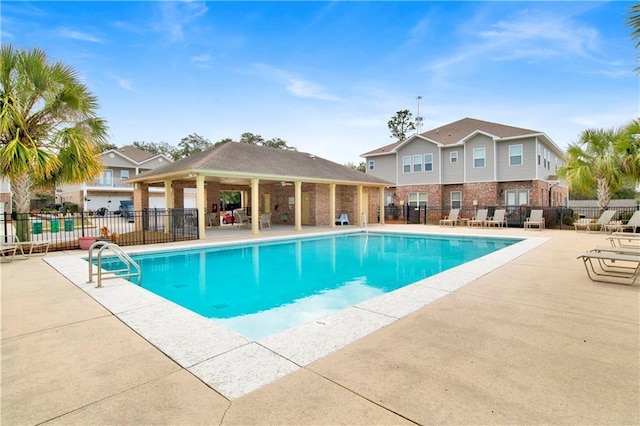 view of pool with a patio