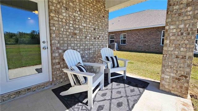 view of patio / terrace with cooling unit