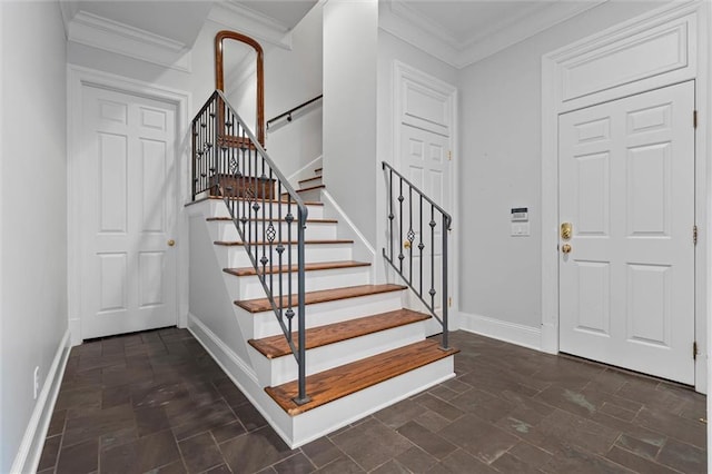 4008 Mcgregor Oaks, Mobile, AL 36608 - entrance foyer featuring stairs and crown molding