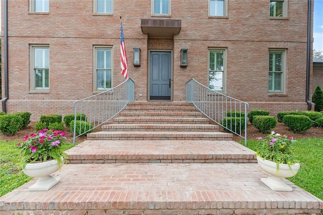 4008 Mcgregor Oaks, Mobile, AL 36608 - doorway to property with brick siding