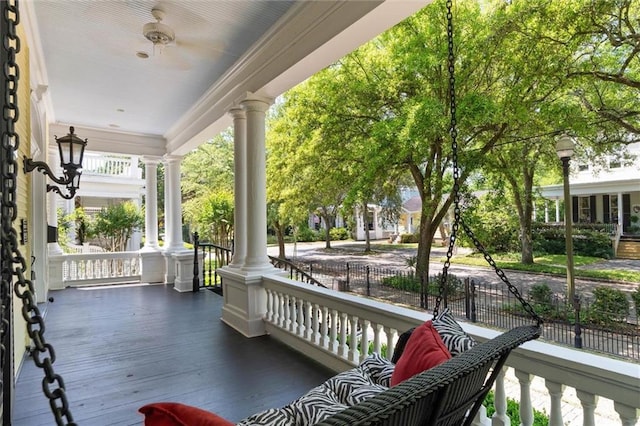 251 Georgia Ave S, Mobile, AL 36604 - wooden deck featuring covered porch