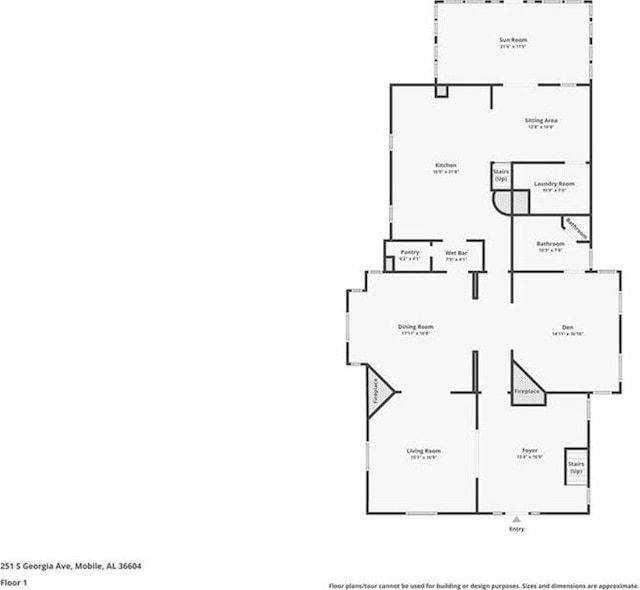 251 Georgia Ave S, Mobile, AL 36604 - floor plan
