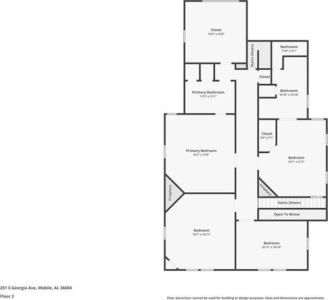 251 Georgia Ave S, Mobile, AL 36604 - floor plan