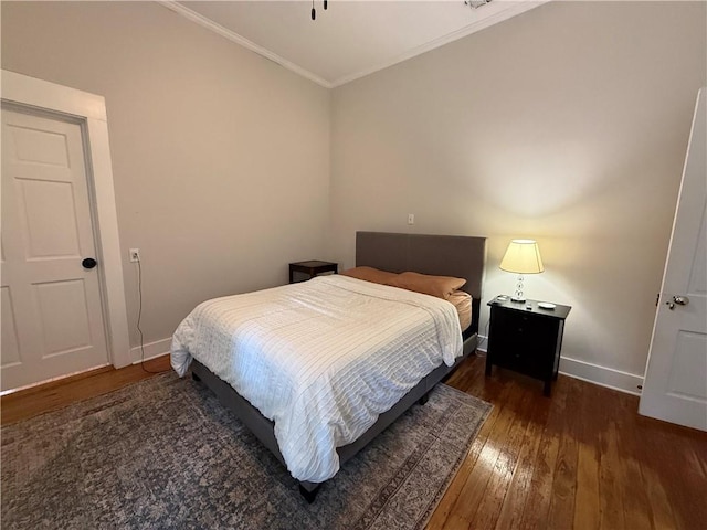 1367 Brown St, Mobile, AL 36604 - bedroom with hardwood / wood-style floors and ornamental molding