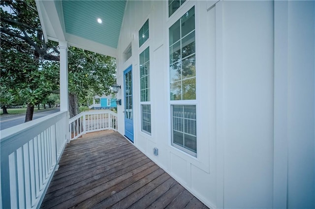 view of deck