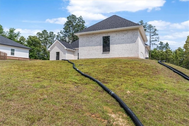 exterior space featuring a yard