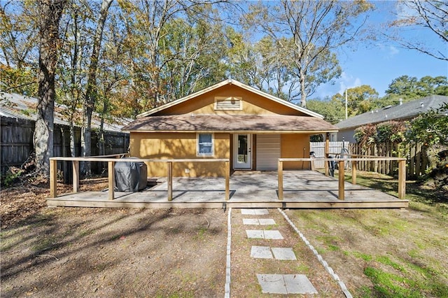 rear view of house with a patio area