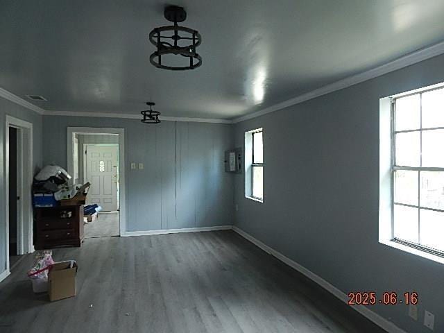 1021 Cherry St, Mobile, AL 36610 - unfurnished room featuring ornamental molding and wood finished floors