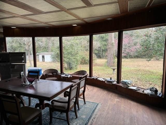 view of sunroom