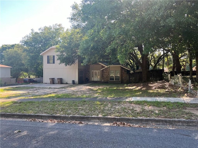 view of front of home