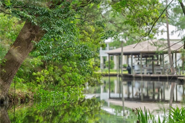 5039 Cole Dr W, Mobile, AL 36619 - view of dock featuring a water view