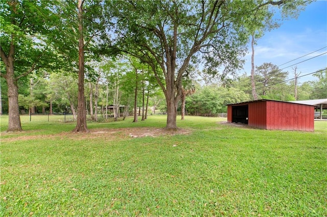 5039 Cole Dr W, Mobile, AL 36619 - view of yard featuring a pole building and an outdoor structure
