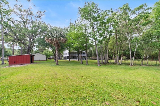 5039 Cole Dr W, Mobile, AL 36619 - view of yard with an outbuilding and an outdoor structure