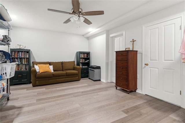 704 Providence Estates Dr E, Mobile, AL 36695 - living area with light wood finished floors and a ceiling fan