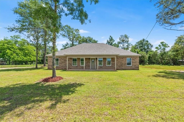 18700 Prine Rd, Citronelle, AL 36522 - ranch-style home featuring a front lawn and brick siding
