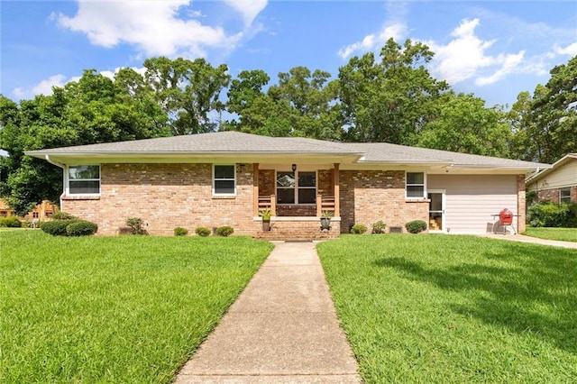 42 Lourando Dr W, Mobile, AL 36606 - view of front facade with a front yard and brick siding