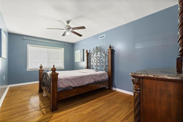 42 Lourando Dr W, Mobile, AL 36606 - bedroom with light wood-type flooring and ceiling fan