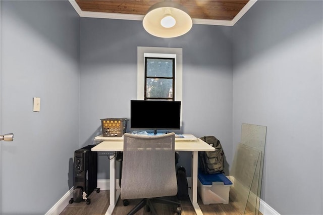 42 Lourando Dr W, Mobile, AL 36606 - office featuring ornamental molding and wood finished floors