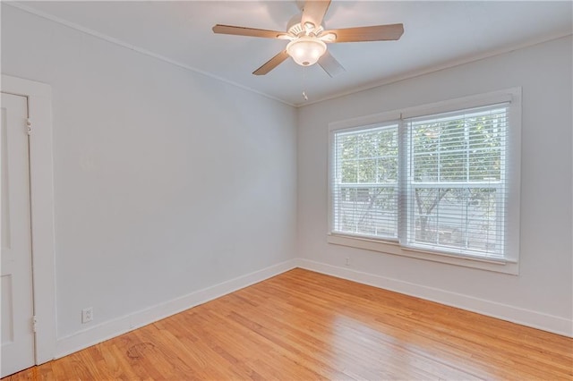 1852 Old Shell Rd, Mobile, AL 36607 - spare room with light wood finished floors and ceiling fan