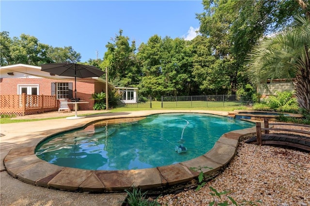 6659 Viking Way, Mobile, AL 36582 - view of swimming pool featuring a patio area
