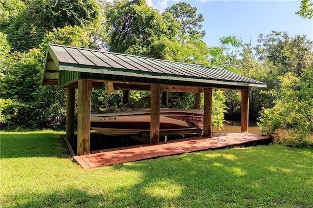 6659 Viking Way, Mobile, AL 36582 - view of home's community with a yard and a boat dock