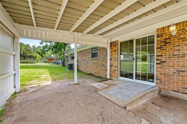 view of patio / terrace with cooling unit