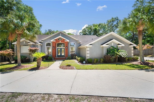 2765 Knollwood Dr, Mobile, AL 36693 - view of front of property with french doors and stucco siding