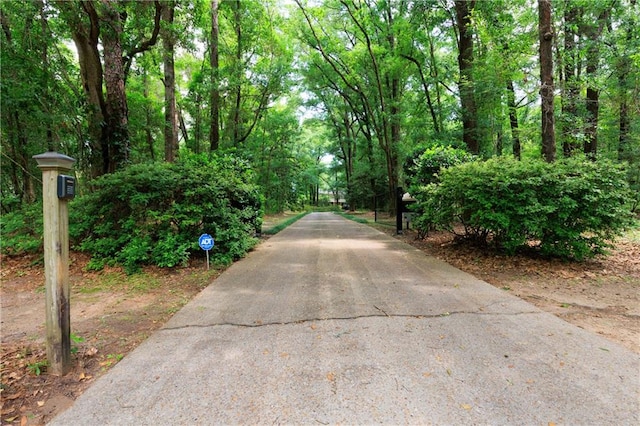 view of road