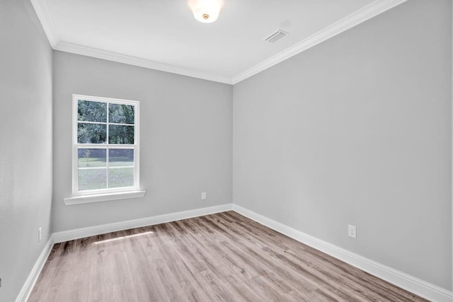 21621 Coleman Cemetery Rd, Moss Point, MS 39562 - empty room with wood finished floors, ornamental molding, and baseboards