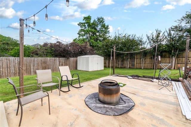 7250 Pine Station Rd S, Mobile, AL 36695 - view of patio with an outdoor fire pit